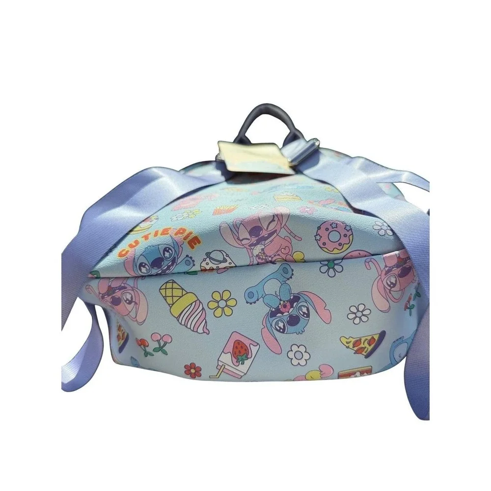 Disney Stitch Angel Mini Backpack Kids Blue NWT Bioworld Treats Print NWT